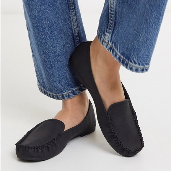 [NEW] Black Synthetic Nubuck Loafers - Picture 6 of 6